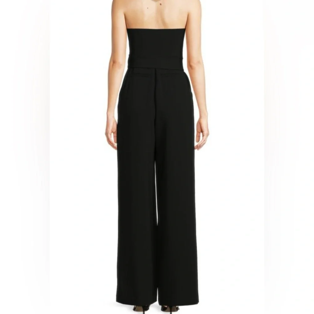 A.L.C. Size 00 Black Maxi strapless Jumpsuit for Night Out - Picture 4 of 12